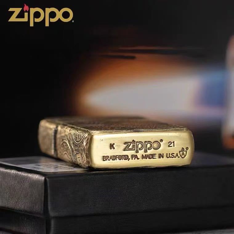 1円 定価13.8万 復刻ハーレーダビッドソン Zippo 真鍮製 ライター ジッポー 立体感 重量感 オイルライター 新品 煙グッズ _画像9