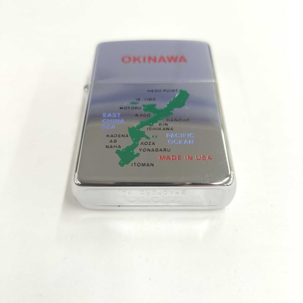 ★程度良好・箱付き★ZIPPO ジッポ オイルライター OKINAWA 沖縄 ジッポー シルバー系 喫煙具 葉巻 煙草　TSKS0204-3_画像3