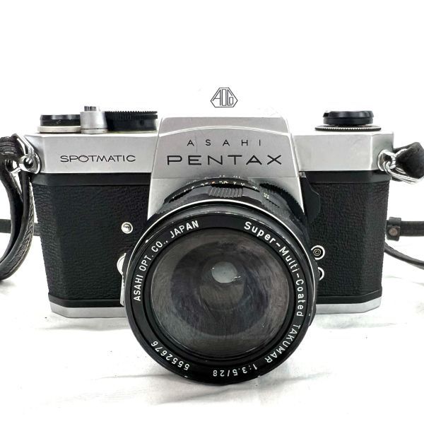 ★おすすめ品★ PENTAX ペンタックス 一眼レフカメラ SP SPOTMATIC レンズ 1:3.5/28 専用ケース付き 中古品　SAYY0211-7_画像1