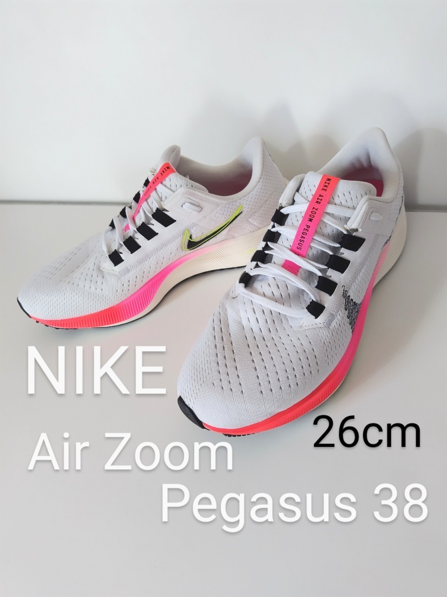 NIKE ナイキ 26cm AIR ZOOM PEGASUS 38 エア ズーム ペガサス38 ランニングシューズ メンズスニーカー US8 東京オリンピックカラー_画像1