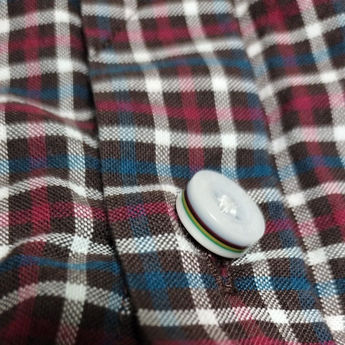 メンズ　フレッドペリー　チェック　シャツ　Sサイズ FRED PERRY　SAMPLE　ボタンシャツ