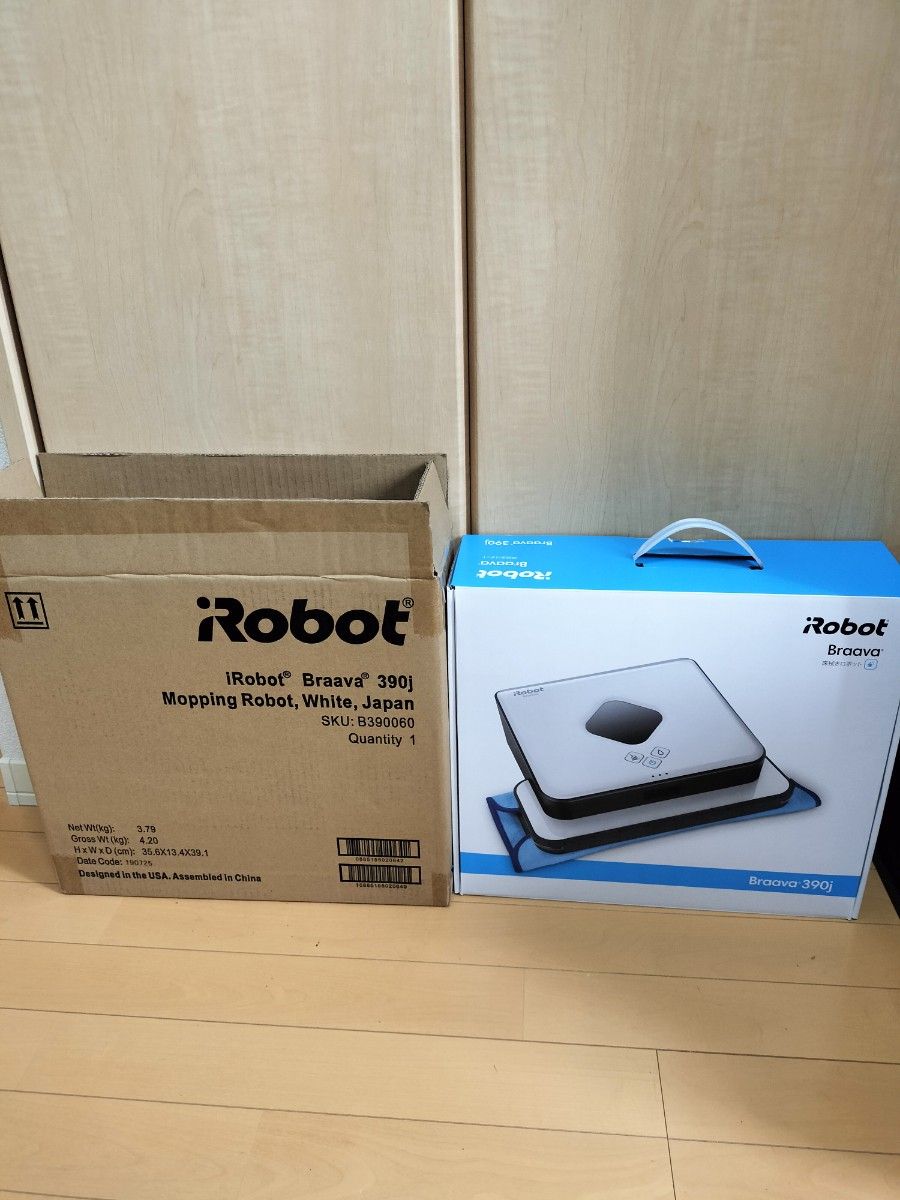 ロボット掃除機　ブラーバ　390j アイロボット　iRobot　Braava  390 　箱　付属品あり