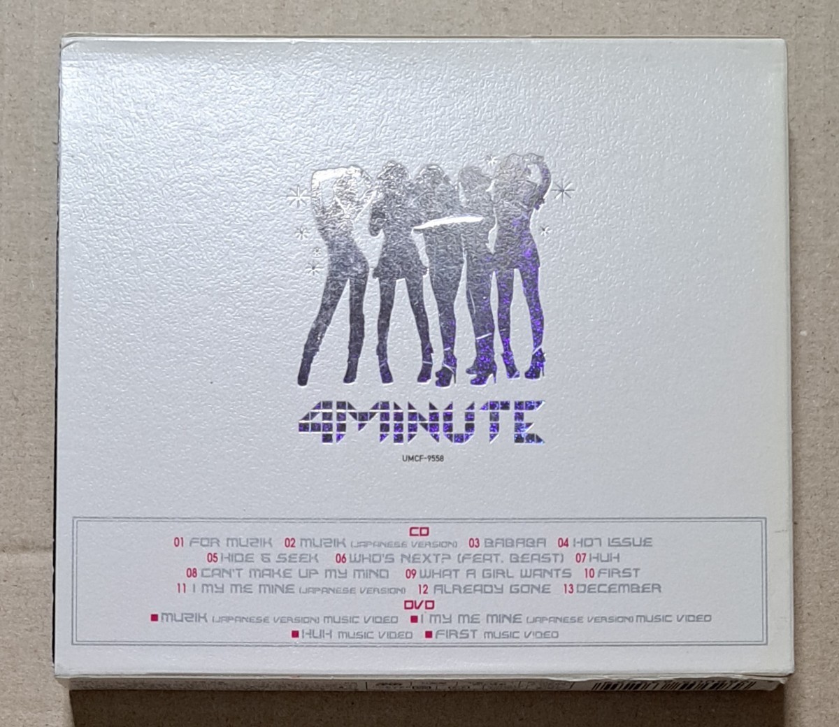 4MINUTE DIAMOND 初回盤 CD+DVD 即決 フォーミニッツ ポミニ ヒョナ チョン・ジユン MUZIK HOT ISSUE HUH FIRST I MY ME MINE _画像2