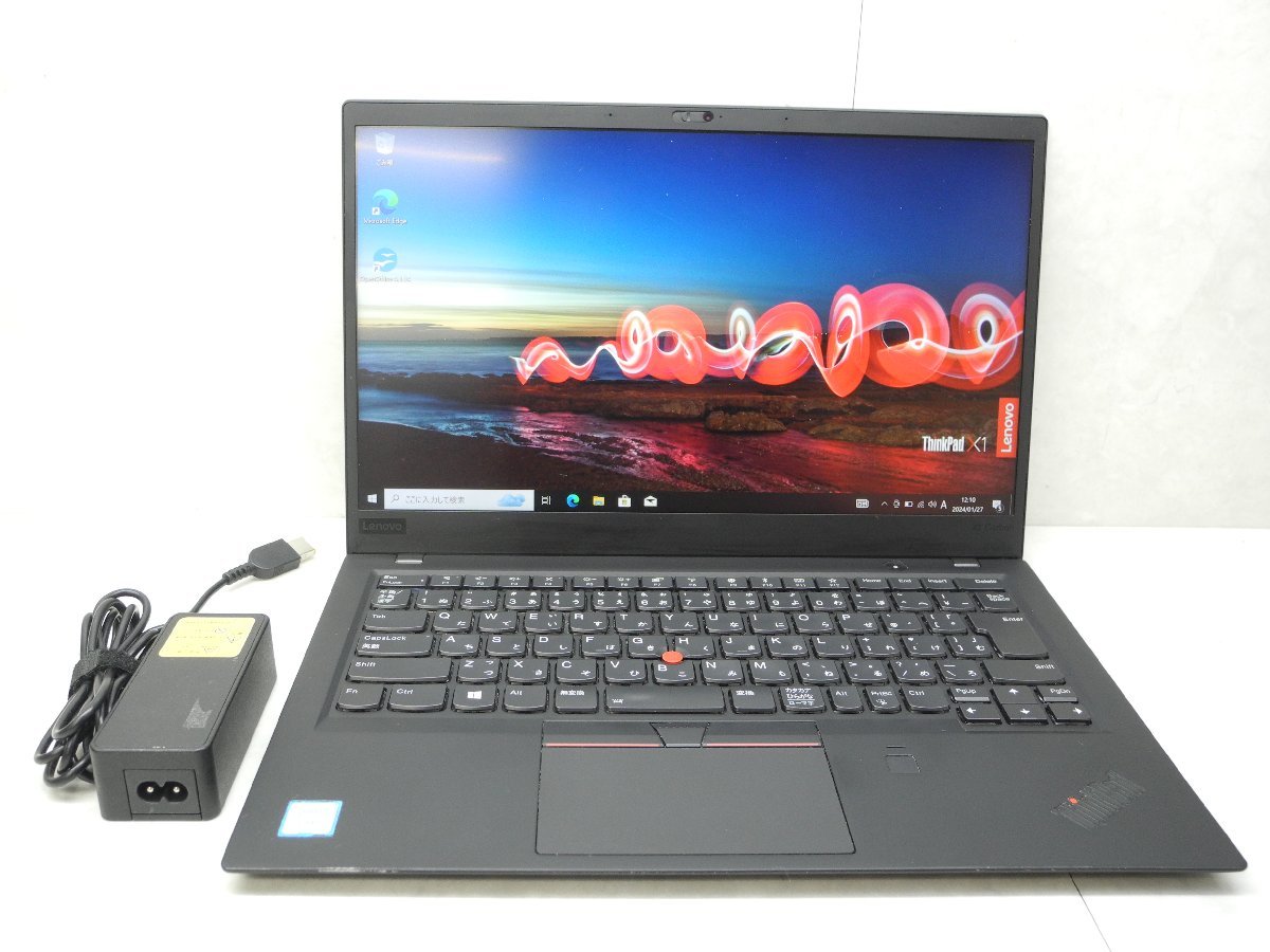 ☆1円☆第8世代☆Lenovo☆Thinkpad☆X1CARBON 20KH-004UJP 2018☆高解像度☆Core i5 1.60GHz/8GB/SSD256GB/無線/カメラ/Office/DtoD領域☆_画像1