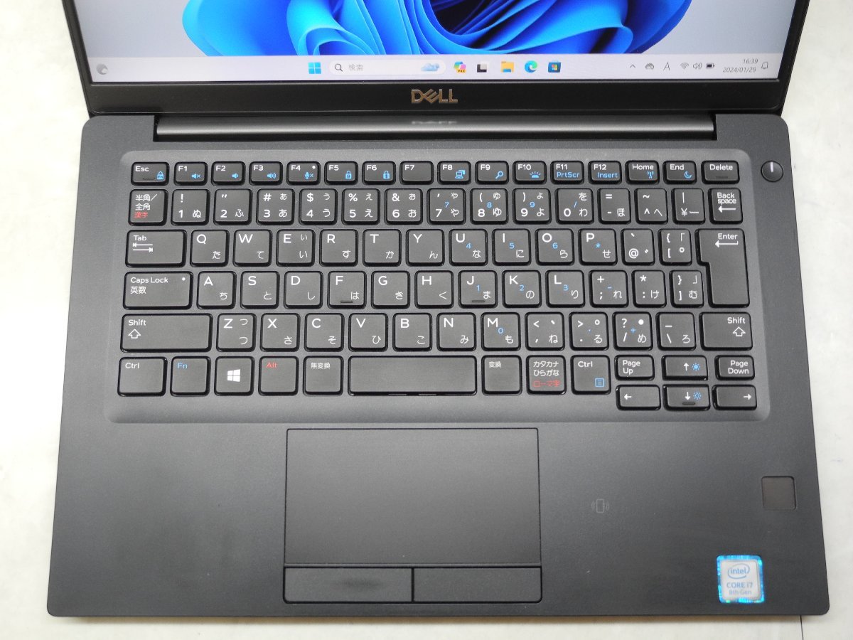 ☆1円☆第8世代☆DELL☆LATITUDE7390☆高解像度1920x1080☆Core i7 1.90GHz/16GB/SSD256GB/無線/Bluetooth/カメラ/Office/Windows 11 Pro☆_画像2