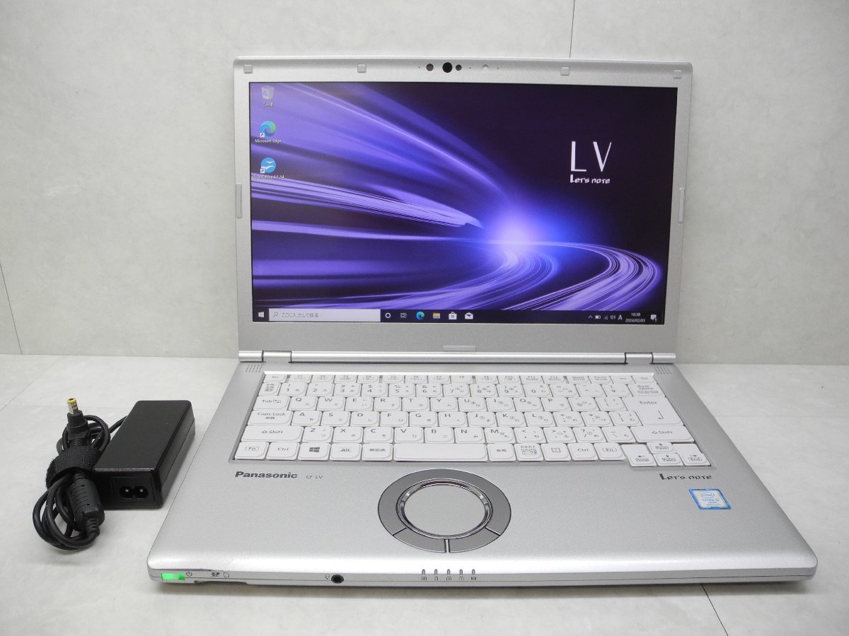 ☆1円スタート☆第8世代☆CF-LV8RDHVS☆累積6360☆高解像度1920×1080☆Core i5 1.60GHz/8GB/SSD256GB/無線/カメラ/Office/DtoD領域☆_画像1