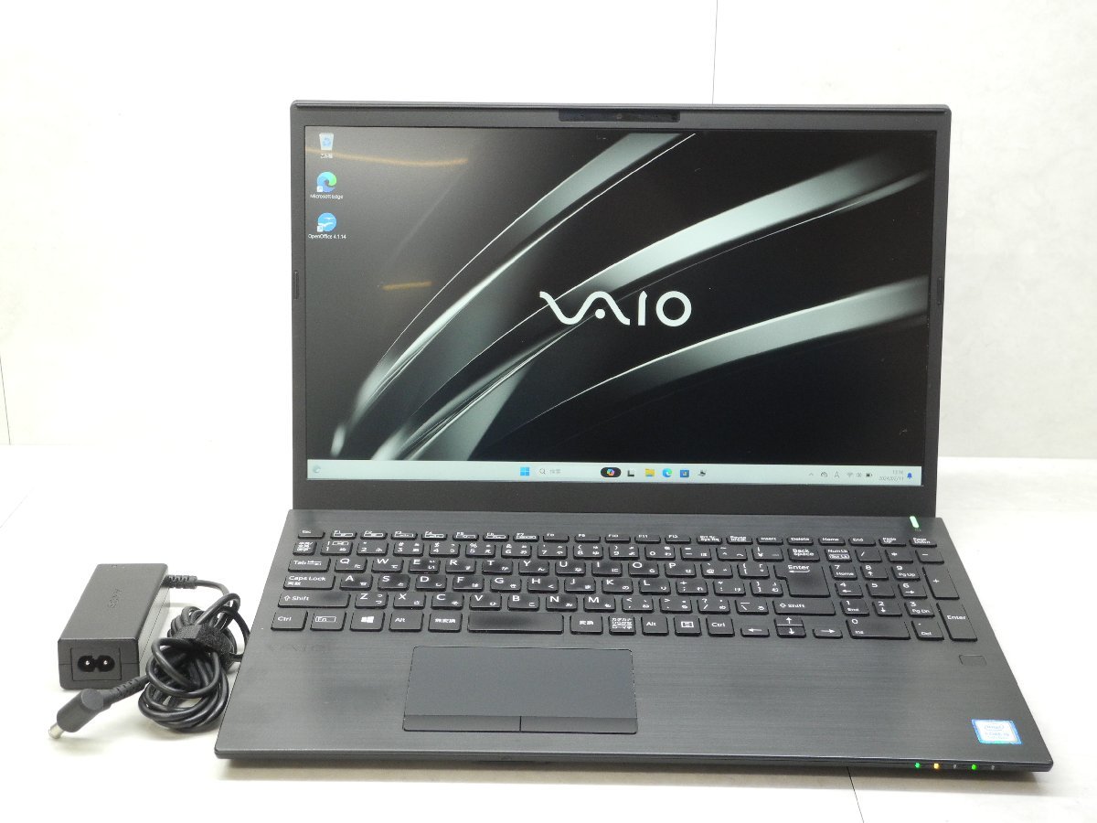 ☆1円☆第9世代☆VAIO☆VJS154C11N☆高解像度☆Core i5 2.40GHz/16GB/SSD256GB/Sマルチ/無線/Bluetooth/カメラ/Office/Win11 DtoD領域☆_画像1