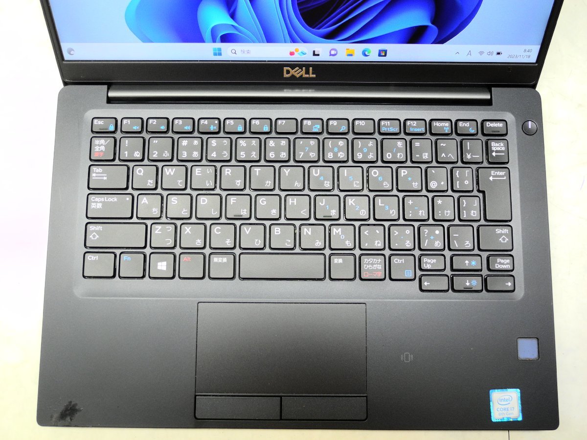 ☆1円☆第8世代☆DELL☆LATITUDE7390☆Core i7 1.90GHz/16GB/SSD128GB/高解像度1920x1080/無線/Bluetooth/カメラ/Office/Windows 11 Pro☆_画像2