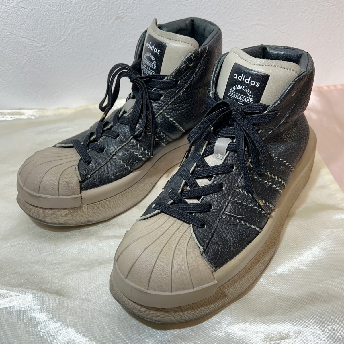 adidas × Rick Owens 16AW マストドンプロ スニーカー ハイカット リックオウエンス イチロー着用 アディダス MASTODON PRO MODELの画像1