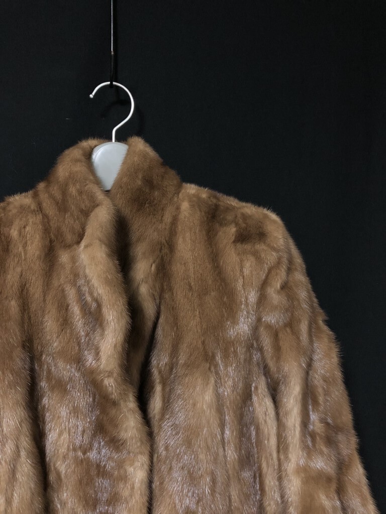 ◆Pierre Cardin SAGA MINK 金サガ ピエールカルダン ミンクコート サガミンク サイズ7 パステルミンクの画像3