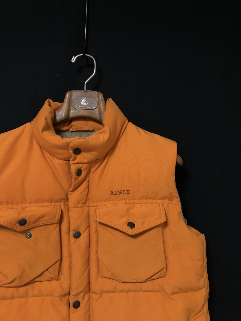 ◆AIGLE エーグル 60/40クロス ダウンベスト L　ダウン90　アウトドア_画像3