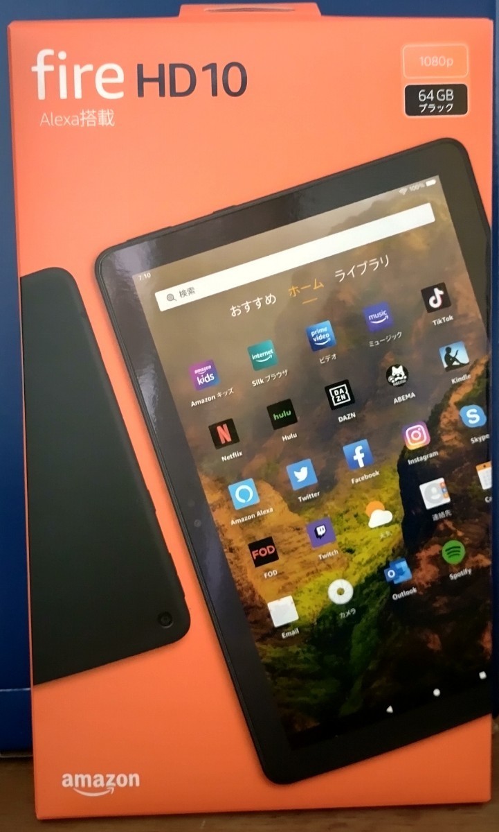 Amazon 11世代 Fire HD 10 タブレット 10.1インチHDディスプレイ 64GB 保護フィルム貼付済_画像1