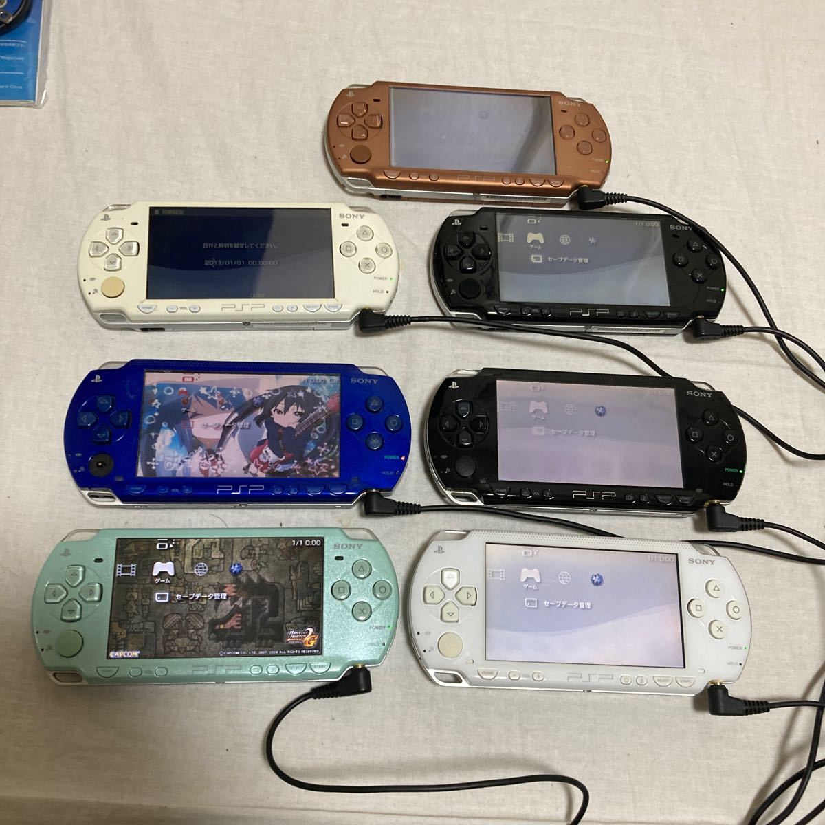 SONY PSP本体 54台まとめ売り 3000番26台 2000番10台1000番18台 通電確認済 バッテリーパック無_画像6