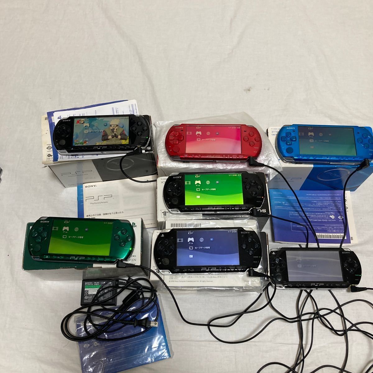 SONY PSP本体 54台まとめ売り 3000番26台 2000番10台1000番18台 通電確認済 バッテリーパック無_画像10