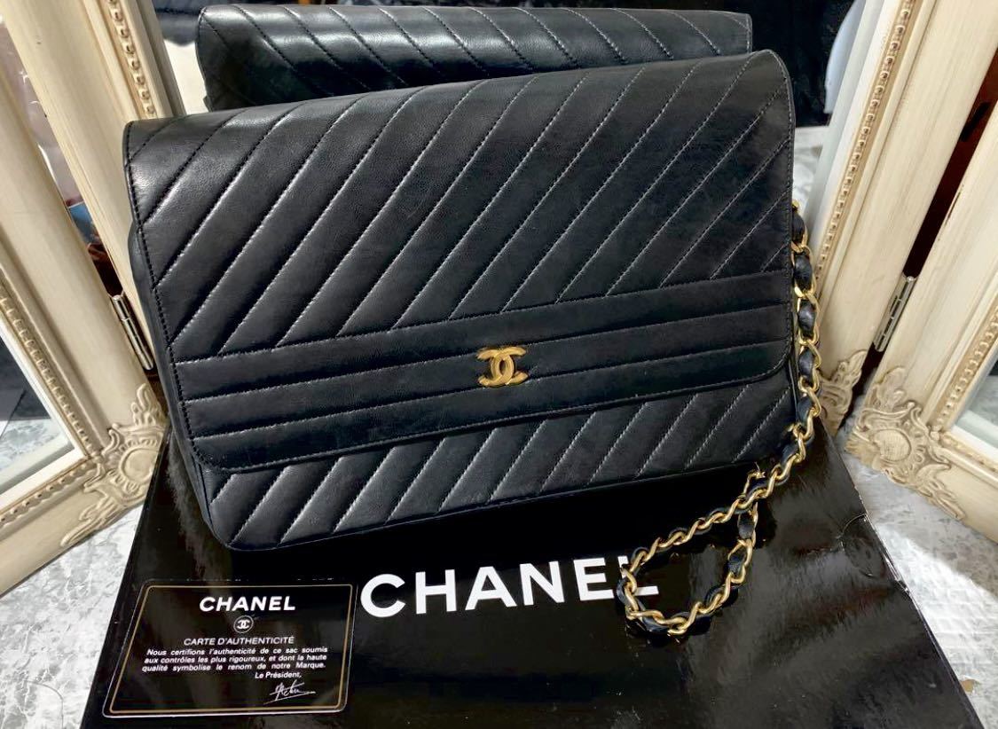 美品　正規品　CHANEL マトラッセ　チェーンショルダー　バック　付属品有_画像1