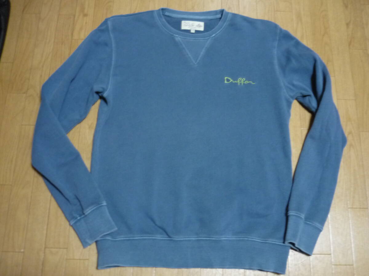 ダファーオブセントジョージ The DUFFER of ST.GEORGE ピグメント加工 クルースウェットPIGMENT DYE CREW SWEAT m_画像1