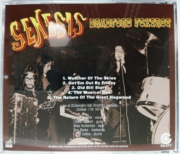 GENESIS -BRADFORD FOXTROT 1972_画像2