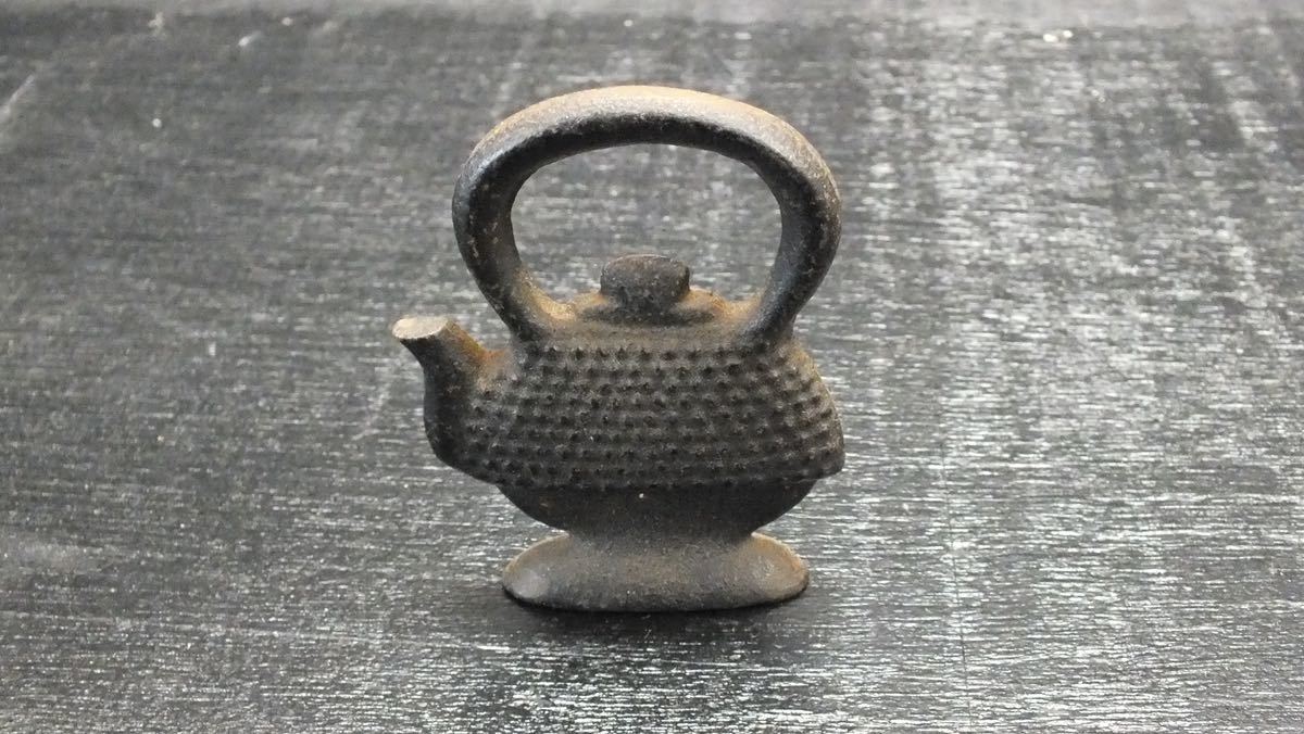 南部鉄器 金属工芸品 岩鋳 骨董品 南部鉄瓶 鉄瓶 茶道具 栓抜き_画像10