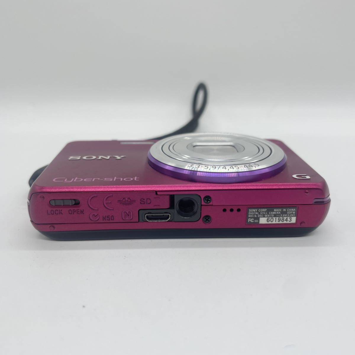 【動作未確認・バッテリー・充電器欠品】Sony DSC-WX170 RED ジャンク品　ソニー　コンパクトデジタルカメラ　コンデジ　Sony_画像8