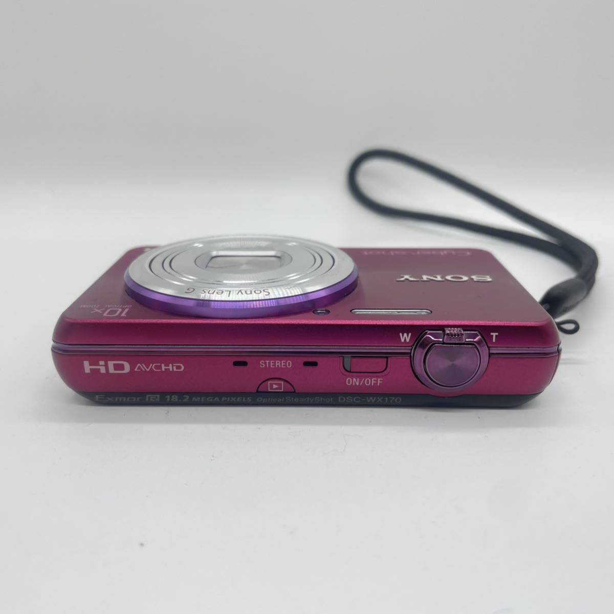 【動作未確認・バッテリー・充電器欠品】Sony DSC-WX170 RED ジャンク品　ソニー　コンパクトデジタルカメラ　コンデジ　Sony_画像7