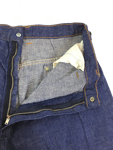 古着 70s USA製 Wrangler 濃紺 ライトオンス デニム ビッグベル フレア パンツ ジーンズ W31 L27.5_画像4