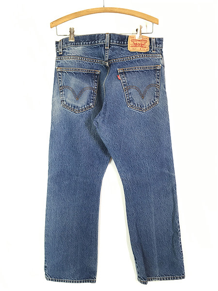 古着 00s Levi's 517 ヒゲ ダメージ デニム ブーツカット パンツ ジーンズ W32 L29_画像2