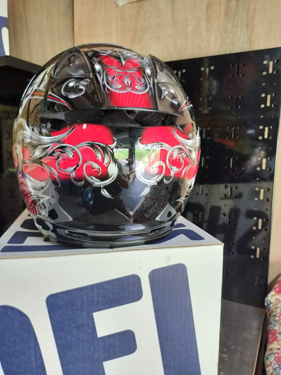 送料無料 中古 SHOEI J-FORSEⅢ BLITZER サイズM_画像3