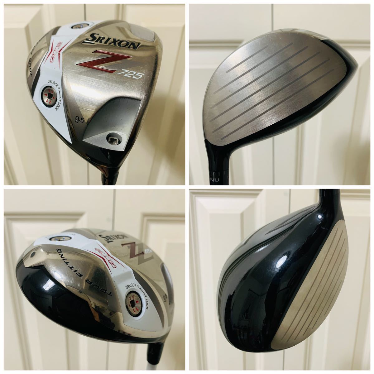 6405 豪華 SRIXON メンズ 右利き ゴルフクラブセット 13本 スリクソン DUNLOP ダンロップ キャディバッグ Z725 Z525 送料無料の画像3