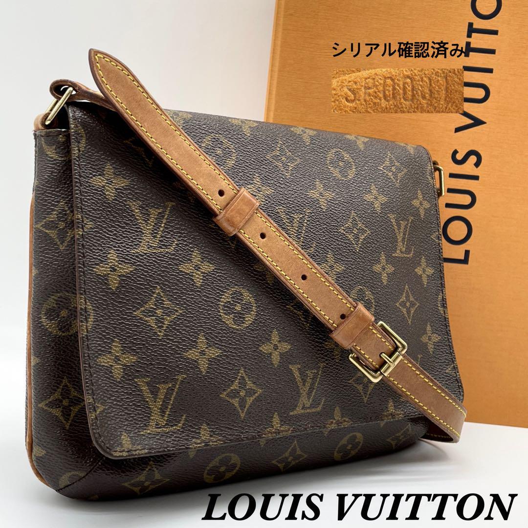 【美品 鑑定済】LOUIS VUITTON ルイヴィトン ミュゼットタンゴ ショルダーバッグ M51257 ショート ミュゼット モノグラム