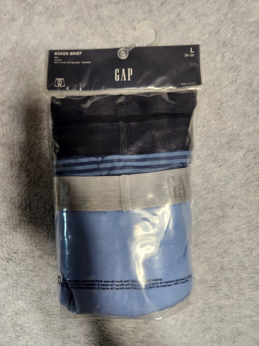 ユニクロ系　GAP　ギャップ　ボクサー　L　新品　三点セット。オンラインストア限定。１点のみの出品です。_画像2