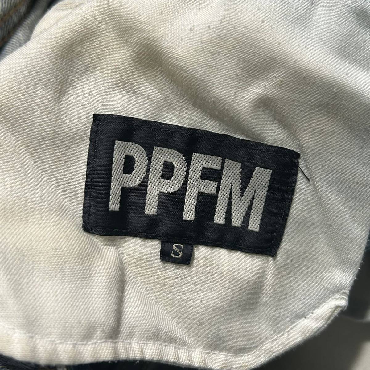 00s PPFM layerd denim trousers archive PEYTON PLACE FOR MEN collection design japan ピーピーエフエム jeans pants 90s rare _画像8