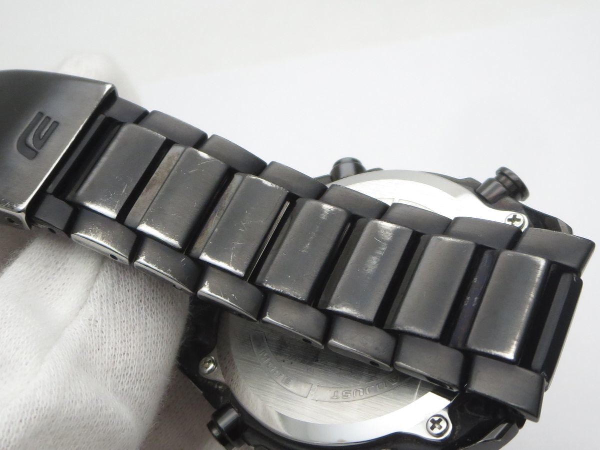 1000円スタート 腕時計 CASIO カシオ EDIFICE エディフィス 5423 EQW-T620 電波ソーラー ブラック文字盤 メンズ 付属品付 12 T60028_画像8