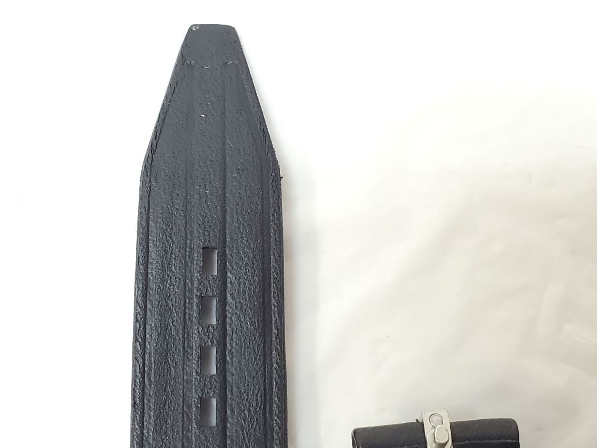 1円スタート 腕時計ベルト ROGER DUBUIS ロジェデュブイ STRAP EX42 CALF ONYX BLACK 4 ブラック 革 レザー 箱付き WHO ◯Q237_画像9