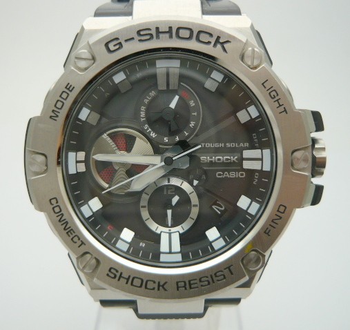 1000円スタート 腕時計 CASIO カシオ G-SHOCK ジーショック 5513 GST-B100 タフソーラー Bluetooth搭載 デイデイト クロノグラフ 12 R10023_画像1