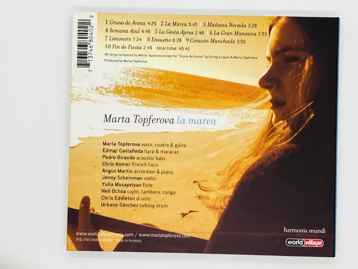 即決CD Marta Topferova la marea / Jenny Scheinman , Pedro Giraudo./ デジパック仕様 アルバム Y23_画像2