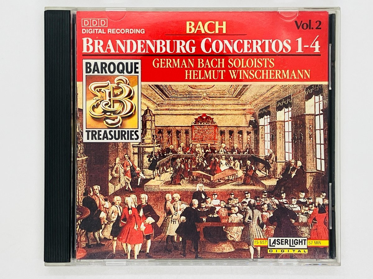 即決CD BACH BRANDENBURG CONCERTOS 1-4 / GERMAN BACH SOLOISTS / BAROQUE TREASURIES バッハ 15 657 Y42_画像1