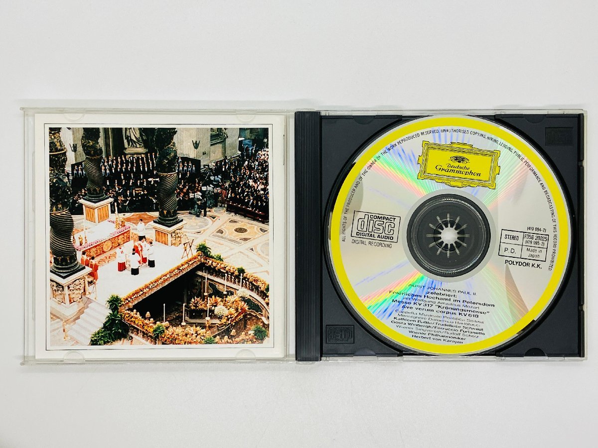 即決CD モーツァルト 戴冠ミサ 聖ペトロ大聖堂での荘厳ミサ カラヤン / F35G 20025 X24_画像3