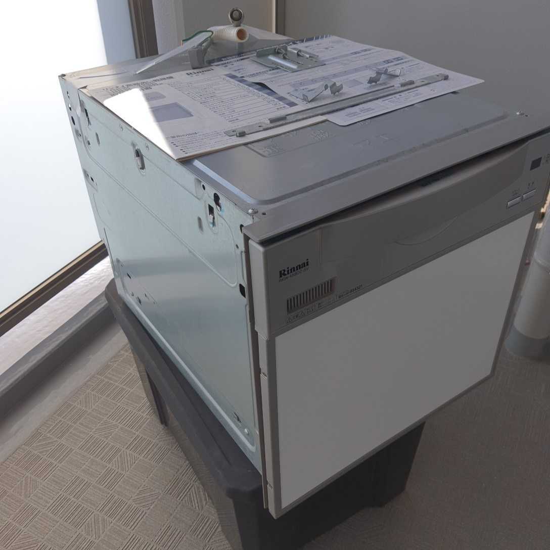 食洗機　ビルトイン　リンナイ食洗機　RKW-458D2　２００８年製　動作確認済み　中古　ジャンク　　宅急便（EAZY）２００サイズ_画像2