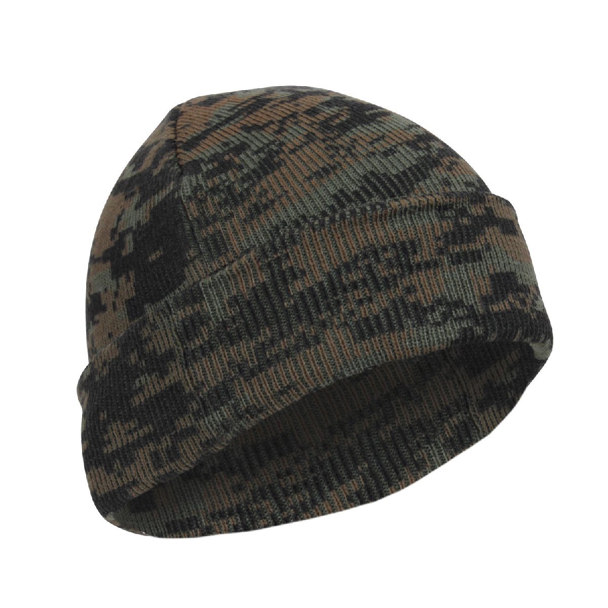 ロスコ 迷彩 ニット キャップ Rothco Deluxe Camo Watch Cap ウッドランドデジカモ(WDC)_画像1