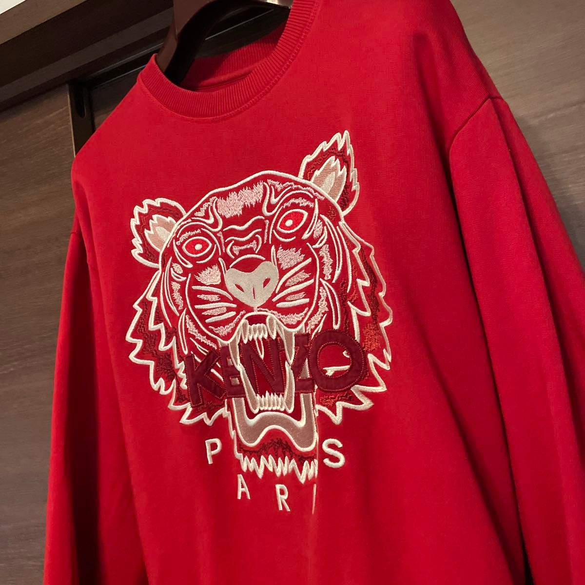 KENZO ケンゾー 定番タイガーロゴ レッド トレーナー スウェット KENZO ケンゾー 定番タイガーロゴ レッド トレーナー スウェット