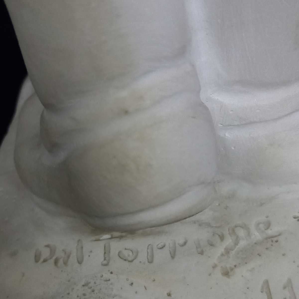〈う809〉石膏像 女の子 人形 高さ約35cm オブジェ 置物 インテリア ガーデニング 美術品 オーナメント 彫刻 西洋 女児 人形 220715_画像7