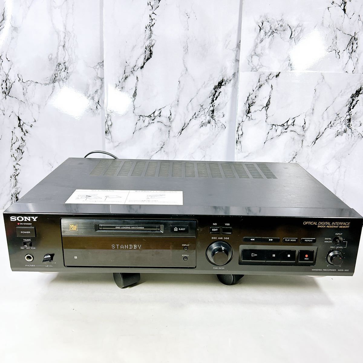 ★通電確認済み★ SONY MDS-302 ミニディスクレコーダー MDデッキ_画像1