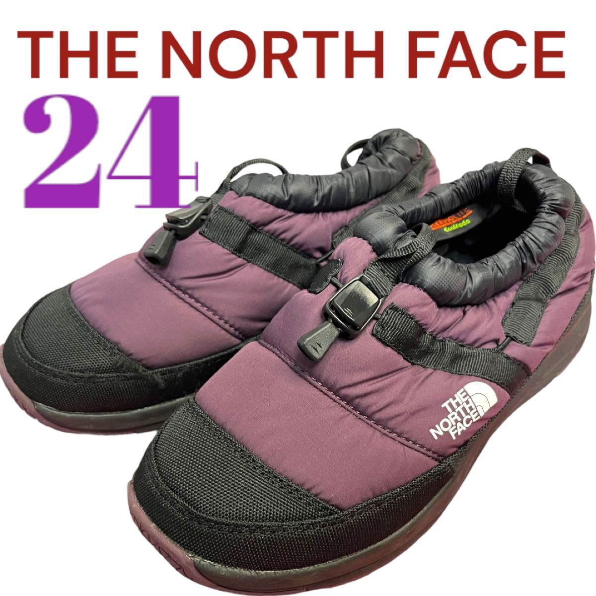 THE NORTH  FACE ノースフェイス　スーパーショート　スノーブーツ　24cm パープル　ブラック