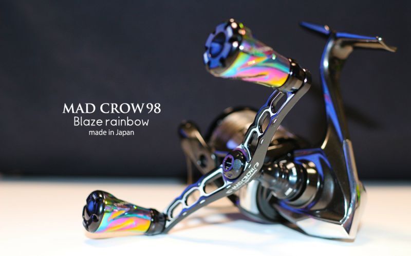 ★新品未使用★　Squidmania スクイッドマニア MAD CROW 98 オールブラック レインボーフォルテ　シマノ用　リブレ　 スクマニ_画像2