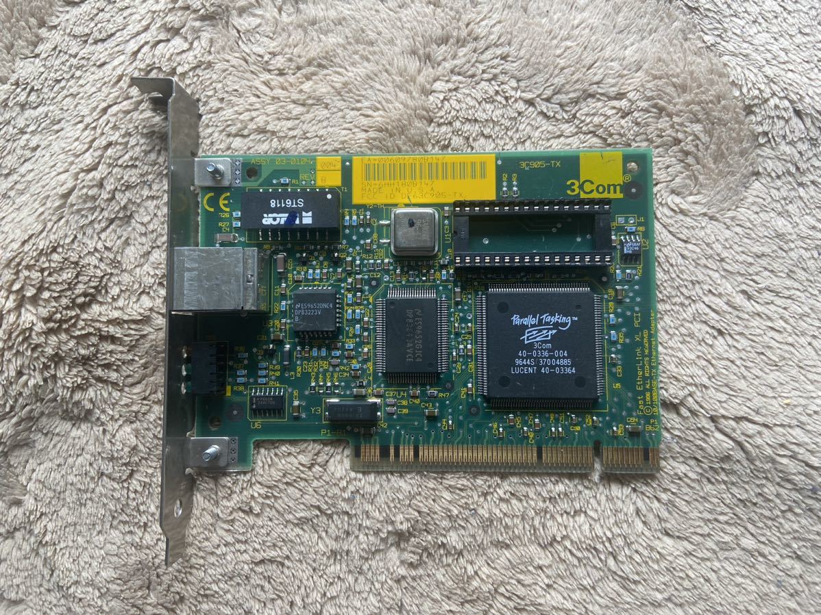 3C905-TX 3COM Fast EtherLink PCIバス LANカード_画像1