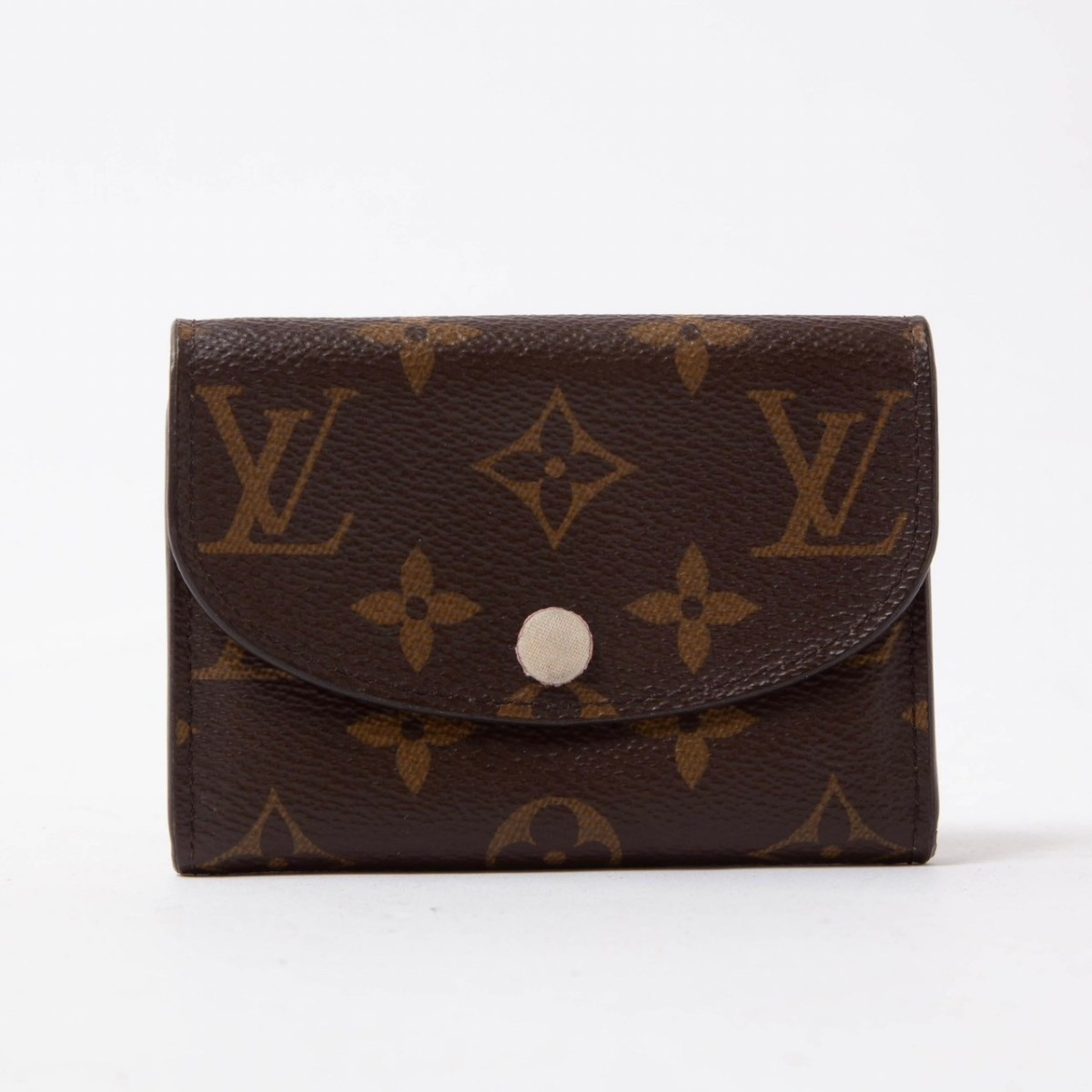 １円★LOUIS VUITTON ルイヴィトン 二つ折り財布 コンパクトウォレットポルトモネ ロザリ モノグラム アズール ローズバレリーヌ ピン104_画像2