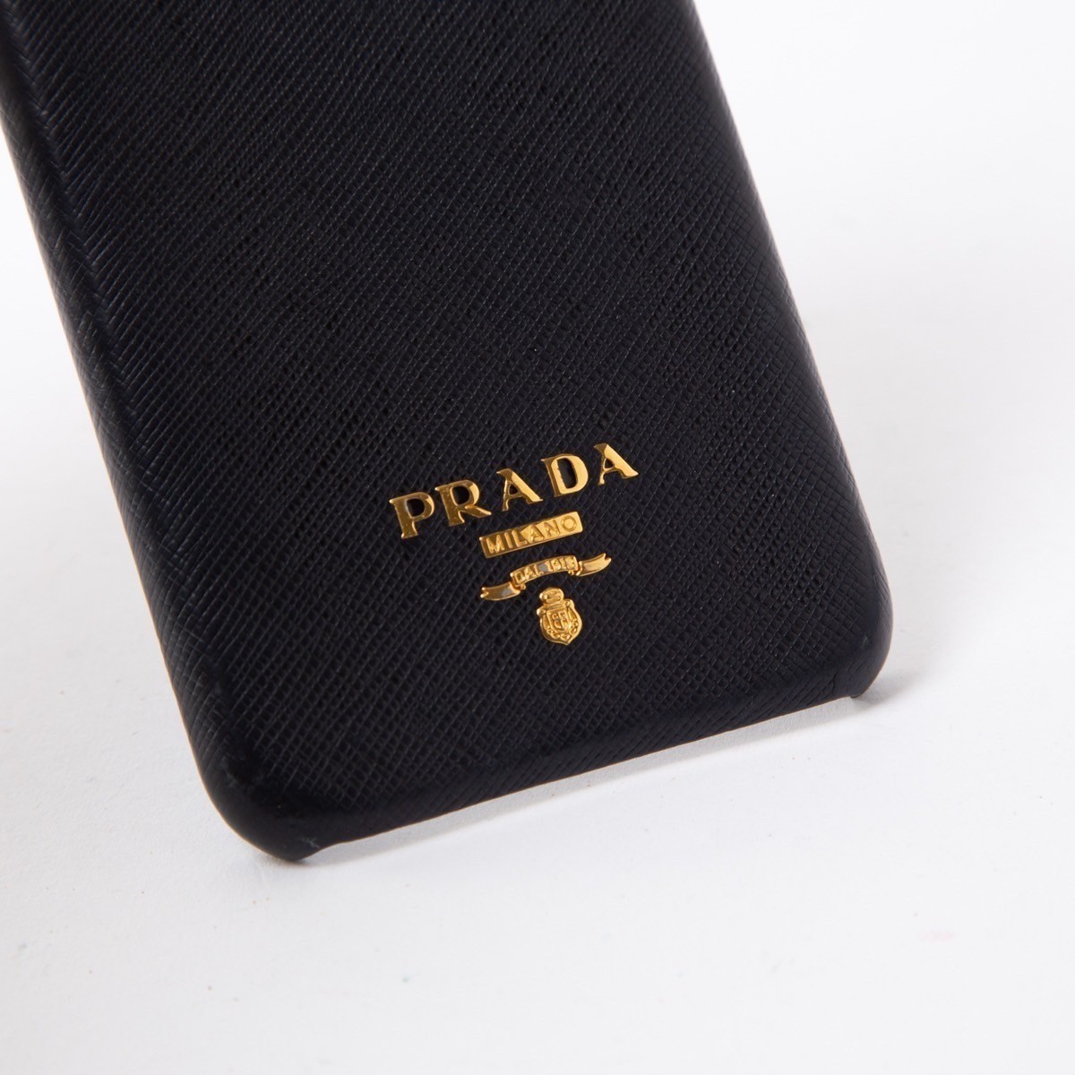 PRADA プラダ iPhoneケース iPhone8＋ スマホケース ブラック ゴールドロゴ メンズ レディース　56-8_画像7