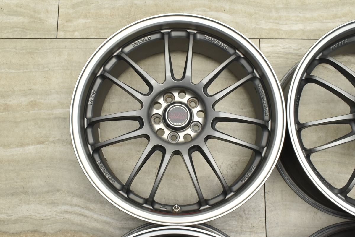 【希少品 鍛造】RAYS レイズ ボルクレーシング RE30 CS クラブスポーツ 18in 7.5J +50 PCD100 4本 86 プリウス BRZ インプレッサ レガシィ_画像5