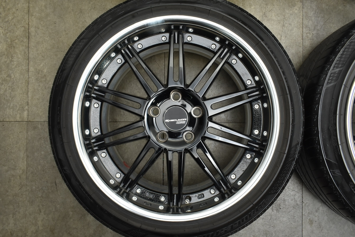 【美品】SSR エグゼキューター EX05 18in 8J +43 PCD114.3 ブリヂストン レグノ GR001 225/45R18 クラウン ヴェゼル スカイライン 即納可_画像3