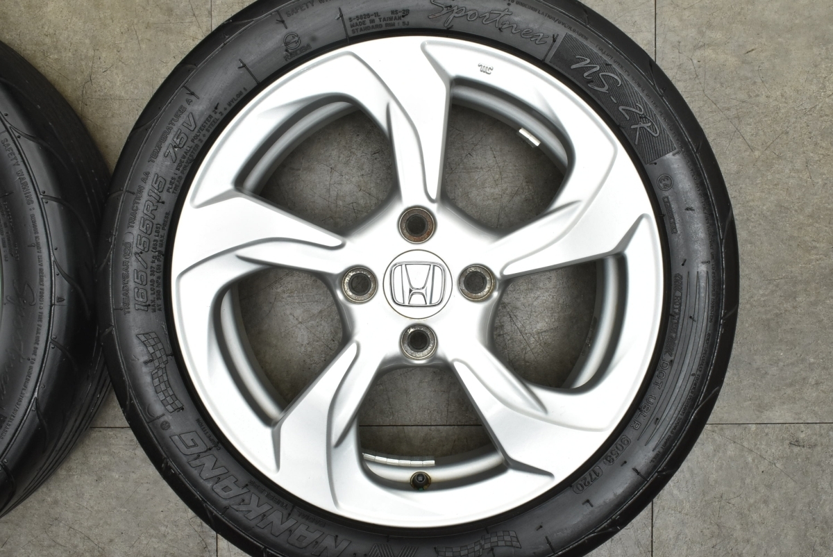 【良好品】ホンダ S660 純正 5J 15in +45 6.5J 16インチ +50 PCD100 ナンカン スポーツネックス NS-2R 165/55R15 195/65R16 送料無料_画像4